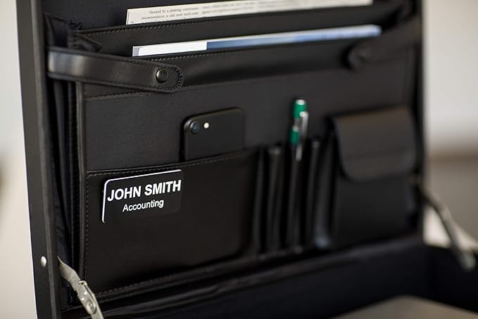 Custom Engraved Name Tag Badges – Personalized Identification with Pin or Magnetic Backing, 1.5 Inches x 3 Inches, White/Blue