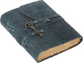 Leather Journal with Lined and Unlined Deckle Edge Paper 8x6 inch and Vintage Key | Handmade Writing Notebook Diary | Bound Daily Notepad for Men & Women Medium, Sketch/Writing pad for Artists