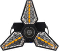 Rockville Leaf Spinner 250W 3-in-1 Rotating DJ Stage Light with Retro Amber RGBW LEDs and 26-Channel DMX Control