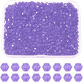 PATIKIL 1000pcs 3mm Bicone Glass Crystal Beads, Faceted Glass Spacer Beads with Box for Jewelry Making Bracelet Necklace Earrings DIY Suncatcher Craft, Purple