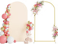 Wokceer 6.6 FT Wedding Arch Backdrop Stand and Arch Cover, Metal Arch Stand with Arch Stand Cover for Birthday Party Wedding Ceremony Bridal Baby Shower Event Decor