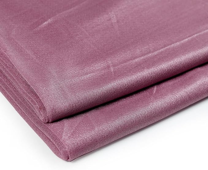 VDS Pack of 2 Panel (30 Inch X 30 Feet) Wedding Arch Draping Fabric Sheer Chiffon Fabric Drapery for Wedding Ceremony Reception Swag Backdrop Canopy Chuppah ARBO Altars Decoration (Mauva)