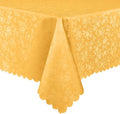 Smiry Rectangle Table Cloth, Waterproof Heavy Duty Vinyl Tablecloths, Wipeable Washable Table Cover for Kitchen and Dining Room (Mustard Yellow, 54" X 78")