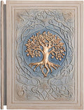 3D Embossed Tree of Life Notebook - Celtic Style Journal with Retro Mythology Design, Hardcover Blank Pages sketchbook (100 sheets/200 pages). Perfect for Writing & Drawing, Desktop Decoration, school supplies, office supplies, Collectible Item. Ideal ...