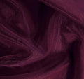 VDS Eggplant Organza Fabric, 35 Yards Continuous, 45” Wide, Wedding Party Decoration Iridescent Crystal Sheer Shiny Organza Tulle Bridal Dress DIY Crafts Costume Sewing Backdrop Arch Cloth