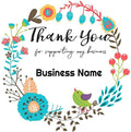Premium Custom Stickers Labels - Personalized Stickers for Businesses Logo and Name. Birthday Pets and Label Product Boxes Wedding Favors Waterproof Labels (wreath 13, 3.5 inch)