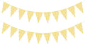 Yellow Gingham Banner for Picnic, BBQ Themed Party Decorations, Yellow and White Checkered Bunting Flag Garland for Lemon Wedding Baby Shower Birthday Party Supplies