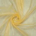 VDS Gold Organza Fabric, 30 Yards Continuous, 45” Wide, Wedding Party Decoration Iridescent Crystal Sheer Shiny Organza Tulle Bridal Dress DIY Crafts Costume Sewing Backdrop Arch Cloth