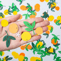 200 Pcs Little Cutie Baby Shower Orange Confetti - Citrus Confetti - Eucalyptus Scatter For Birthday Wedding Party Table Decoration Supplies