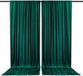 2 Panels Lake Green Backdrop Curtain, 10 x 10 Feet Background Curtains for Parties, Weddings, Baby Showers, Bachelorette Halloween, Christmas Birthday Party Photoshoot Backdrop Curtains Decorations