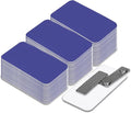Name Tag/Badge Blanks - 100 Pack - 1-1/2" X 3" (Blue) Round Corners, Magnetic Backing