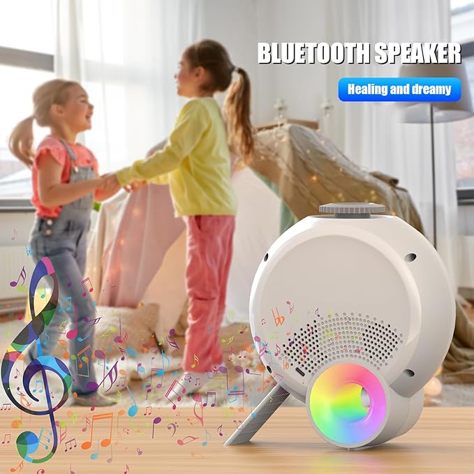 Star Projector, Galaxy Light for Bedroom, Home Planetarium with Remote Control, Realistic Starry Night Ceiling Projector - White