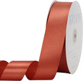 Copper Satin Ribbon 1-1/2 inch X Continuous 100 Yards, Single Face Polyester Ribbon Perfect for Gift Wrapping, Flower Bouquet, Wedding Decor, Crafts, Bow Making, Sewing and More