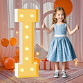 3ft Light Up Letters I, White Marquee Letters Frame for Boys Girls Birthday Party, Large Letter for Engagement Decorations Anniversary Decor, DIY Pre-Cut Thick Foam Board Letter Kit