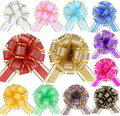 12 Pieces Rose Pull Bows,6 Inches Pull Bows for Gift Wrapping,Basket and Wedding Decoration,Holiday and Birthday Presents Wrapping Bows,Christmas Bows for Gift Wrapping