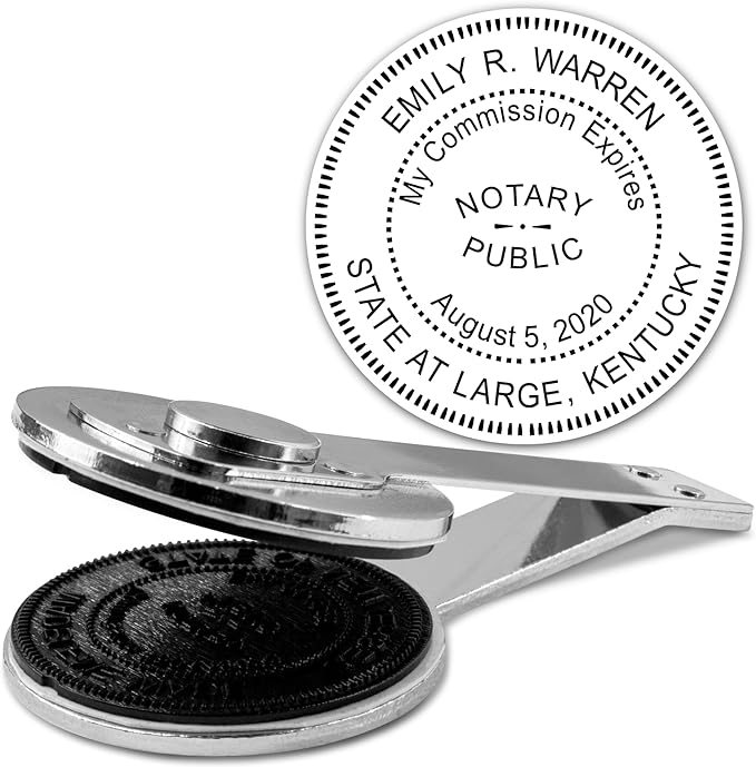 MaxMark Insert Only for Notary Seal Round Desk Embosser for Kentucky State