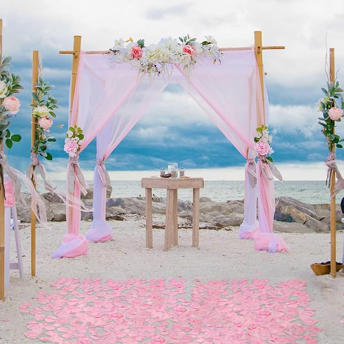 Ouddy Decor 5000 Pcs Rose Petals Artificial Flower for Valentine's Wedding Decor Romantic Night Event Anniversary Shower Engagement Party Home Decorations, Pink