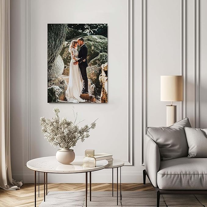 Personalized Custom Canvas Print: Photo to Framed Canvas Art (8x8) - Ideal for Home Decor & Gifts