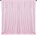 Pink Sequin Backdrop Curtain 8FTX8FT 1 Panel Sparkly Background Drapes for Party Birthdays Wedding Decor