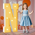 3FT Marquee Letter N, Block Marquee Light Up Letters for Birthday Baby Shower Party Backdrop Decor, Large Light Up Letters for Indoor & Outdoor Wedding Engagement Party Decorations