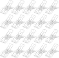LemonRoad 20 Pack Large Balloon Arch Clips Plastic Transparent Backdrop Spring Clamps 3.5 Inch Heavy Duty Clip for Balloon Arch Kit Birthday Decoration Crafts Woodworking Photography Studios (Clear)