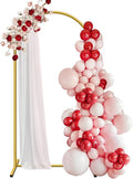 6.6 ft Arch Backdrop Stand, Metal Wedding Arch Stands for Party, Birthday, Wedding, Bridal Shower, Baby Shower Gold