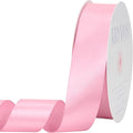 Rose Pink Satin Ribbon 1-1/2 inch X Continuous 100 Yards, Single Face Polyester Ribbon Perfect for Gift Wrapping, Flower Bouquet, Wedding Decor, Crafts, Bow Making, Sewing and More