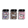 Fancy Sprinkles Party Time Sprinkle Set featuring Classic Twist, Animal Crackers and Superheroes, Assemble! (0.25c)