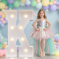 JoyMuse Marquee Letters 3 Feet Tall, Light Up Letters 3FT with Lights, Large Letters for Party, Letter K Light Up Letters for Baby Shower Wedding Proposal Graduation Birthday Decorations