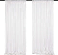 White Sequin Backdrop Curtains 2 Panels 4FTx8FT Glitter White Drapes Photo Backdrop Drapes Party Wedding Baby Shower Curtain Sparkle Photography Party Decor Background