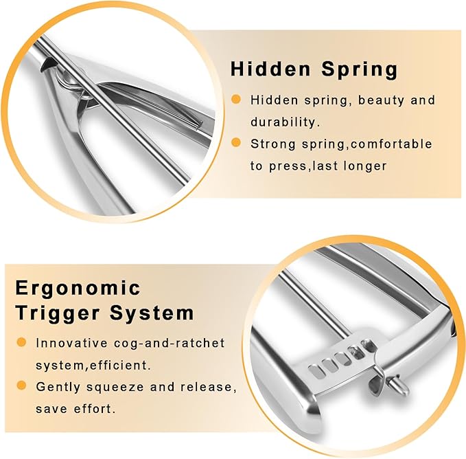 Cookie Scoop 1.5 Tablespoon, Small Cookie Dough Scoop, Cookie Scoops for Baking, Ice Cream Scoop, Selected 18/8 Stainless Steel for Making Cookie, Melon Ball, Ice Cream, Meatball
