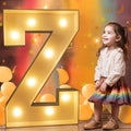 Ledido 3FT Marquee Light Up Letters, Large Light Up Letters, Marquee Letter 3 Feet Tall, Mosaic Lighted Letter for Party Decoration Baby Shower Anniversary Wedding, Z