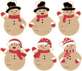 Christmas Gift Tags Stickers, 96Pcs Christmas Gift Labels Stickers, Self-Adhesive Christmas Name Tags for Xmas Gifts Wrap Presents Boxes Decoration, 2 x 3 Inch, Natural Kraft Paper Snowman Stickers