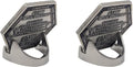 Military Challenge Coin Display Stand - Solid Metal with Anodized Finish - US Vet. Business (Satin Nickel Two-Pack)