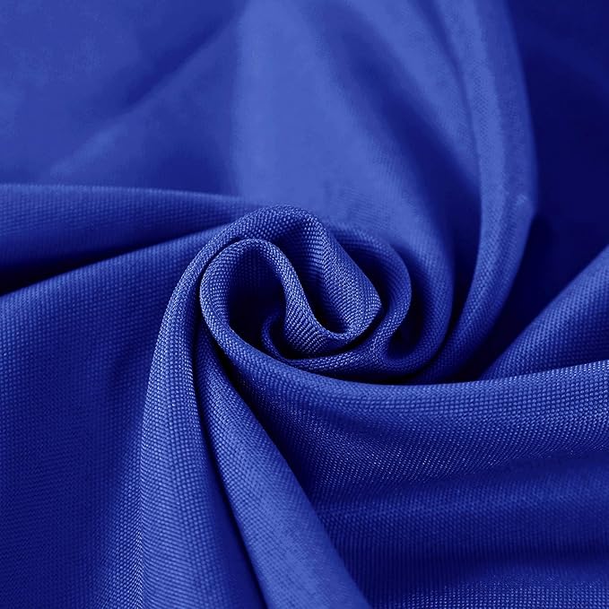 60 inch Round Tablecloth Washable Polyester Table Cloth Decorative Table Cover for Wedding Party Dining Banquet（60 inch,Royal Blue）