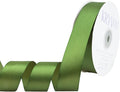 Olive Green Satin Ribbon 1 inch X Continuous 50 Yards, Single Face Polyester Ribbon Perfect for Gift Wrapping, Flower Bouquet, Wedding Decor, Crafts, Bow Making, Sewing and More