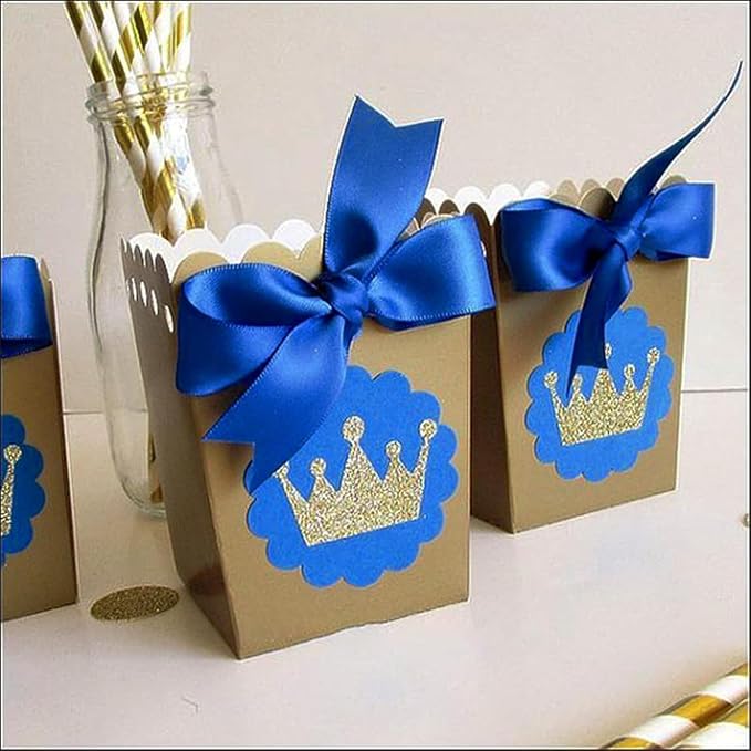 1 Inch Royal Blue Satin Ribbon 50 Yards Solid Fabric Ribbons for Gift Wrapping, Crafts, Floral Arrangements, Wedding, Party, Holiday Decor