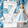 Ledido 4FT Marquee Light Up Letters, Cool White Light Up Letters Large Marquee Letter for Party Decorations, Mosaic Letter Z for Balloons, Wedding Birthday Graduation Decor