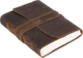 Handmade Leather Journal | Writing Diary | Bound Daily Notepad For Men & Women Unlined Paper Medium, writing pad gift for artist, sketch