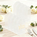 9 Pack Acrylic Wedding Signs 5 x 7 Inch DIY Blank Table Number with Base Frosted Arch Shape Menu Board for Party Anniversary Event Restaurant Cafe Decoration