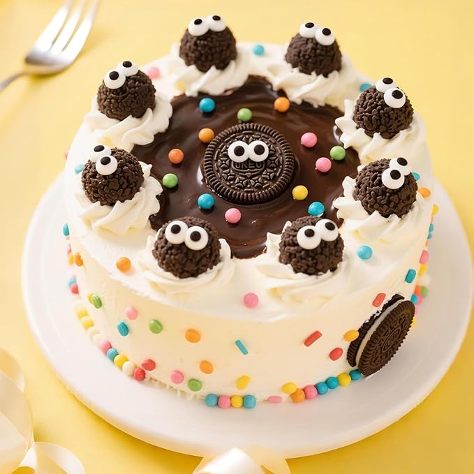 Edible Candy Eyeball Sprinkles, Googly Eyes Sprinkles for Cake Decorating, Baking, Cupcake, Cake Decorations, Ice Cream Toppings, 150g/5.29oz, Halloween, Holiday, Christmas Supplies