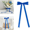 AIMUDI Royal Blue Bows 5 × 10" Satin Bows for Gift Wrapping Twist Tie Bows Premade Ribbon Bows for Bouquets Invitations Baskets Crafts Wreaths Wedding Birthday Party Baby Shower Decorations, 36 PCs