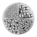 Dazzjoy Silver Pearl Sprinkles, Food Grade, Edible Pearls for Cake Decorating, 150g/5.29oz, Cake Decoration & Cupcake Topper, Wedding Party Valentines Supplies