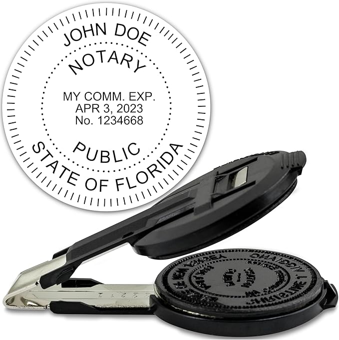 MaxMark Insert Only for Notary Seal Round Embosser for Florida State