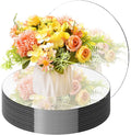 16PCS Acrylic Round Mirrors for Centerpieces Circle Mirror Tiles Candle Plate Set for Table Centerpieces Home Wall Mirror for Wedding Birthday Christmas Table Centerpieces Decorations (8inch +10inch)