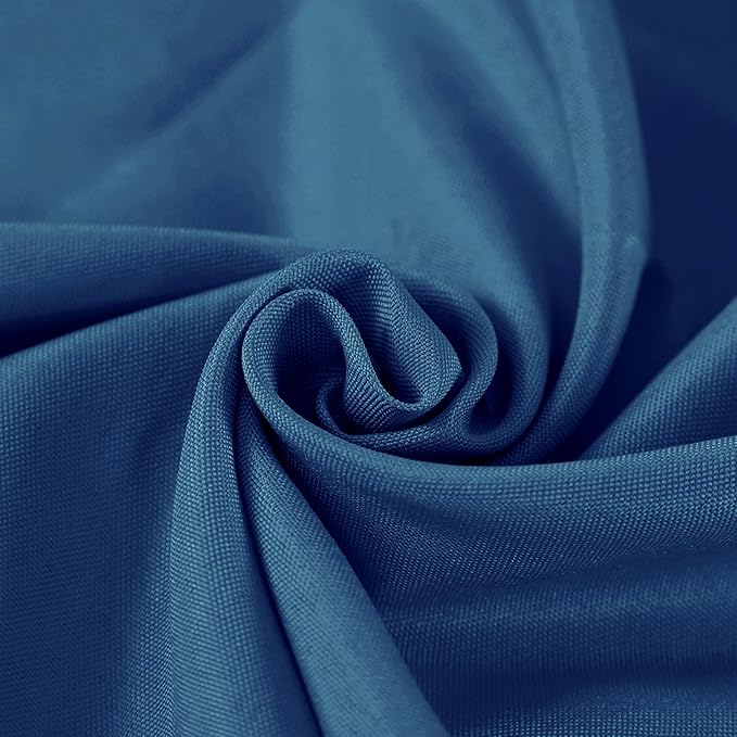 Fokitut 2 Pack Waterproof Rectangle Tablecloth, 60x102 Inch, Stain Resistant and Wrinkle Polyester Table Cloth, Fabric Table Cover for Kitchen Dining, Wedding, Party, Holiday Dinner-Mediterranean Blue