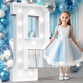 Ledido 4FT Marquee Light Up Letters, Cool White Light Up Letters Large Marquee Letter for Party Decorations, Mosaic Letter P for Balloons, Wedding Birthday Graduation Decor