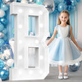 Ledido 4FT Marquee Light Up Letters, Cool White Light Up Letters Large Marquee Letter for Party Decorations, Mosaic Letter B for Balloons, Wedding Birthday Graduation Decor