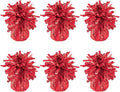PMU 6 Pcs Kisses Balloon Weights - Decorative Balloon Weight for Christmas, Thanksgiving, Birthday, Party Favors, Wedding & Baby Shower - 6oz. Red, Pkg/6