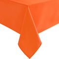Hiasan Pumpkin Orange Square Tablecloth - Waterproof and Spillproof Restaurant Washable Polyester Table Cloth for Dining Room, 54 x 54 Inch
